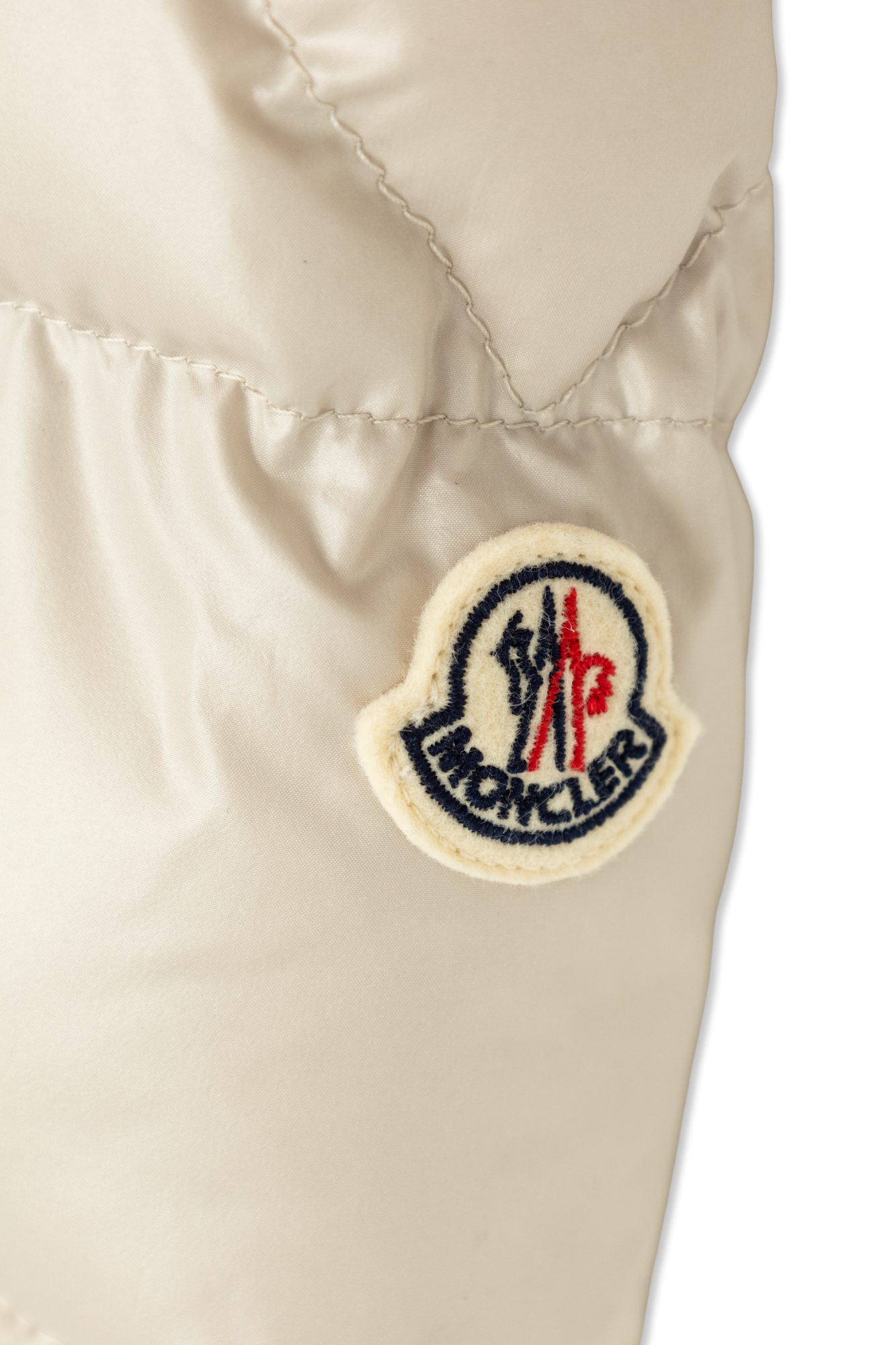 MONCLER スリムフィットフレアミニトレス 8I0001989A1K 034 Cream Down set: jacket and suspenders pants Moncler Enfant